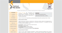 Desktop Screenshot of centrumprobono.pl