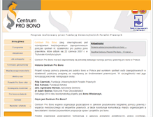 Tablet Screenshot of centrumprobono.pl